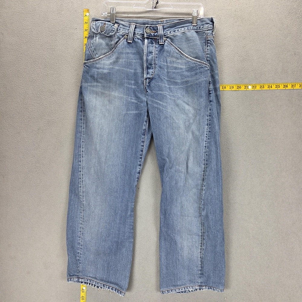 Vintage Levis Engineered Jeans Womens Blue Twisted Button Fly Fits 32x25